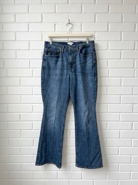 Good American Good Petite Flare Jeans Blue Size 15